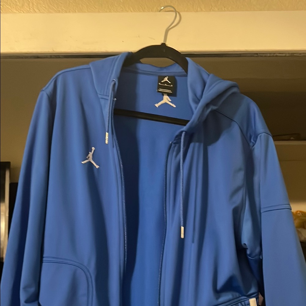 Jordan Blue Zip-Up Hoodie with Logo. Great condition. Worn only a few times